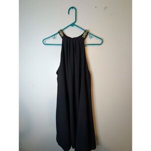 ONE CLOTHING Black Embellished Halter Neck Cocktail Party Dress Size L